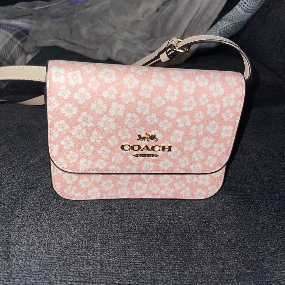 Coach Purse Pink and Gold
